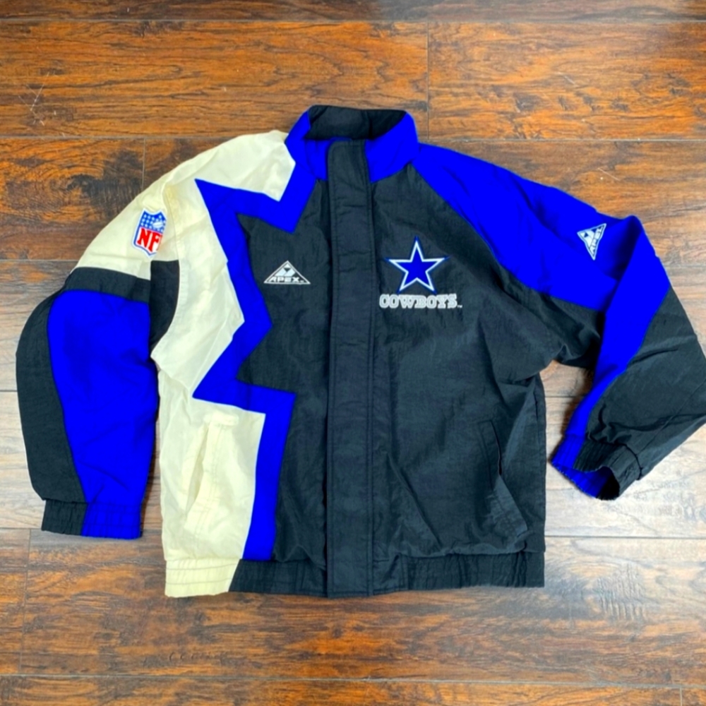 Vintage Apex One Dallas Cowboys Jacket NFL Authentic Pro Line Size M